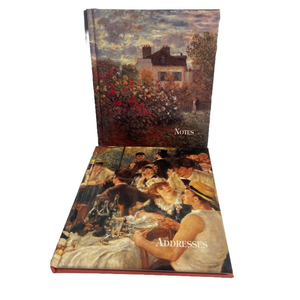 90s Journal The Impressionist notes and address Book art print Journals vintage